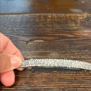 Elegant Silver Crystal Barrette